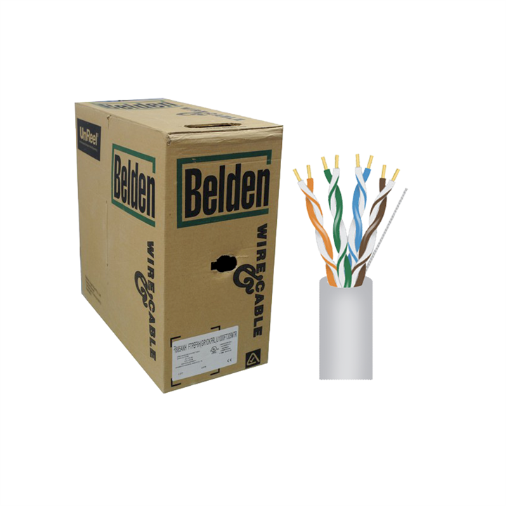 کابل شبکه بلدن رول 305 متری Cat 5 Belden CAT5 UTP Network Cable 305m